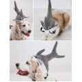 Diseño lindo del tiburón Accesorios del traje del perro del gato Sombrero del animal doméstico del cosplay de Halloween